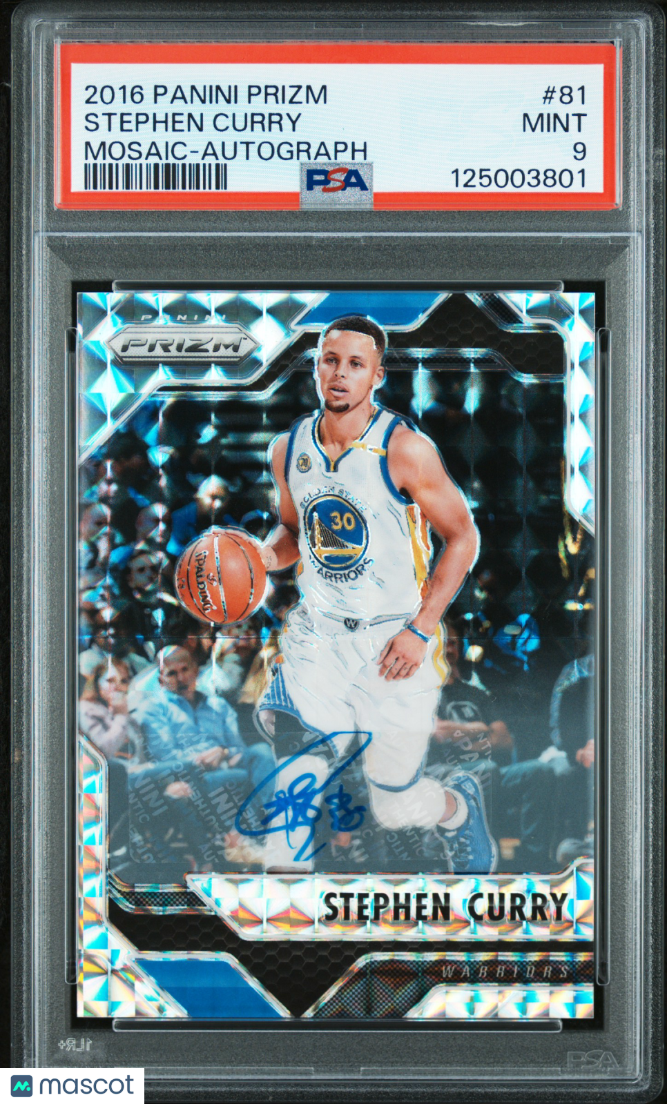 2016 Panini Prizm Mosaic Stephen Curry #81 Autograph POP 2