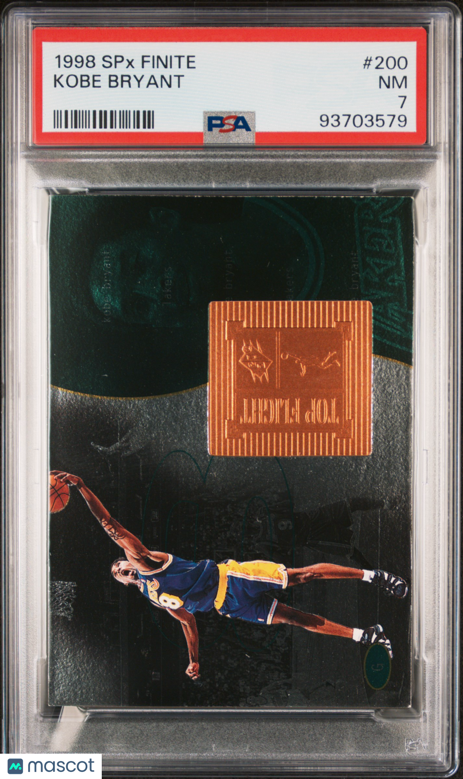 1998 SPX Finite Kobe Bryant #200