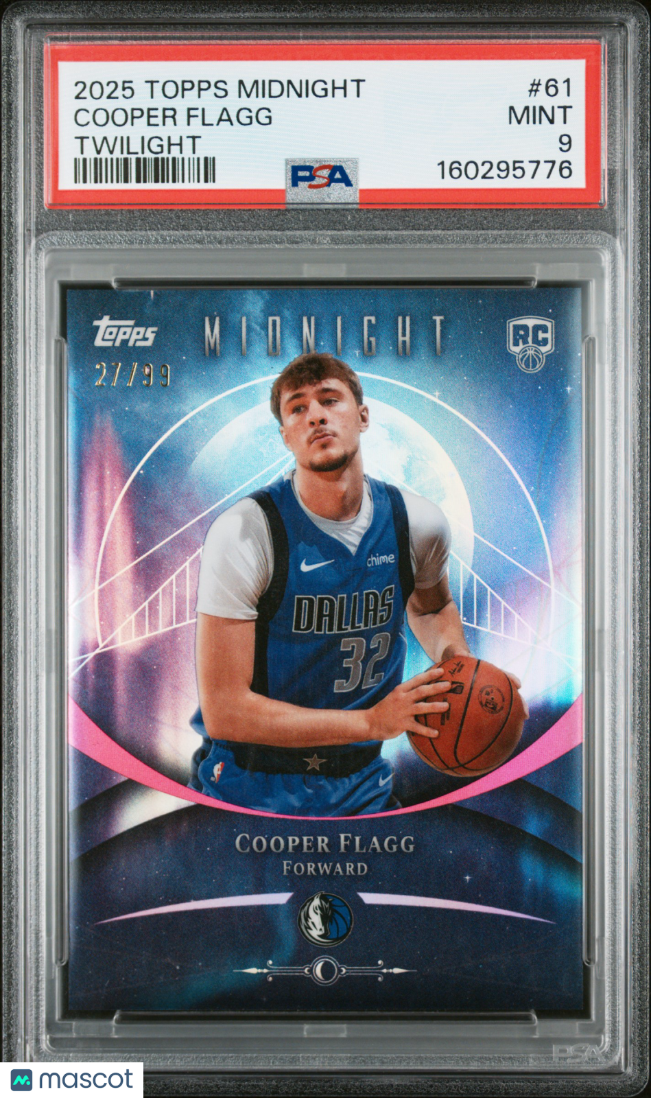 2025 Topps Midnight Cooper Flagg #61 Twilight /99 PSA 9