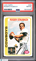 1978 Topps Roger Staubach #290 PSA 8