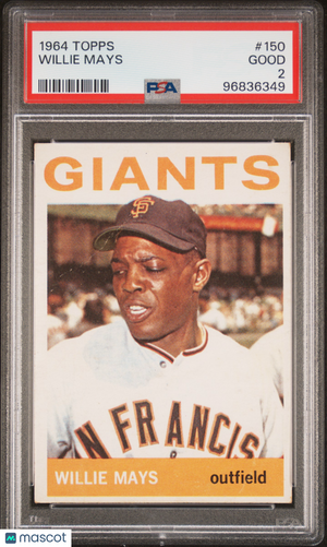 1964 Topps Willie Mays #150 PSA 2