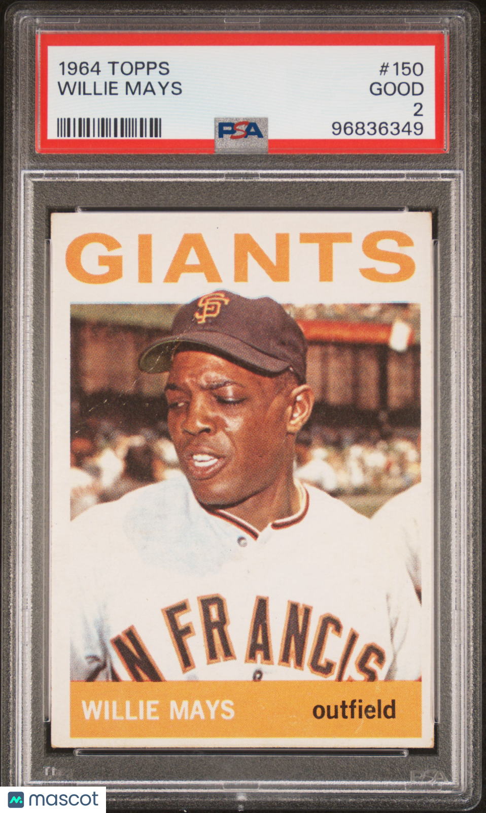 1964 Topps Willie Mays #150 PSA 2