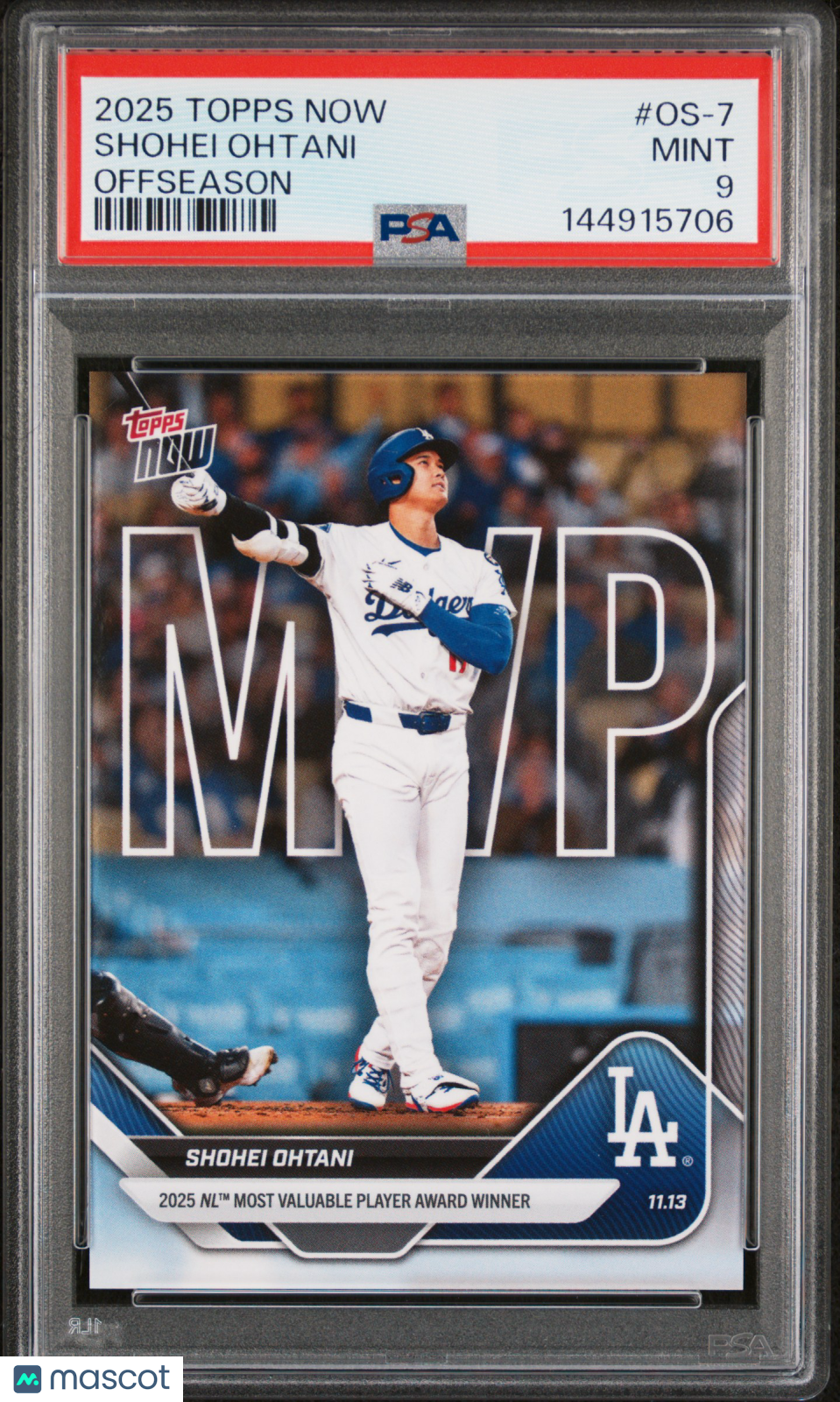 2025 Topps Now Offseason Shohei Ohtani #OS-7 PSA 9