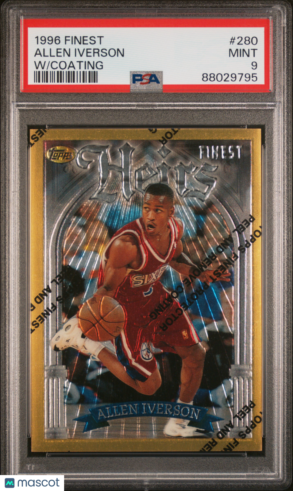 1996 Finest Allen Iverson #280 W Coating