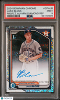 2024 Bowman Chrome Prospect Autographs Jake Bloss #CPAJB Prspct Diamond Ref /100