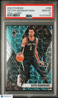 2023 Panini Phoenix Victor Wembanyama #256 Teal Lazer PSA 10