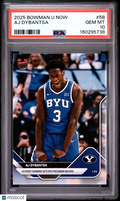 2025 Bowman U Now Aj Dybantsa #58 PSA 10