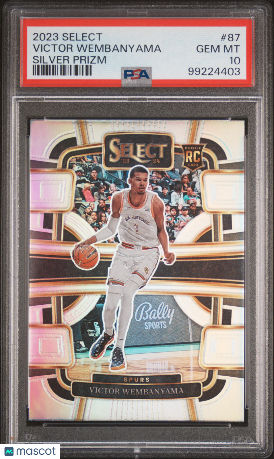 2023 Panini Select Victor Wembanyama #87 Silver Prizm PSA 10