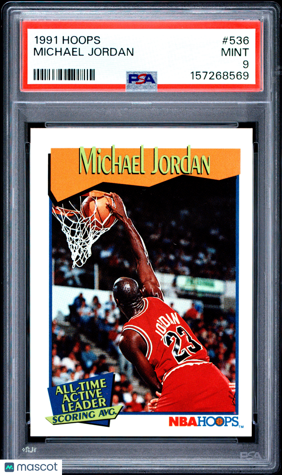 1991 Hoops Michael Jordan #536 PSA 9