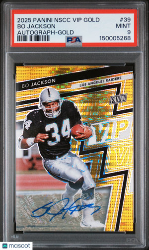 2025 Panini National Sports Collectors Convention Vip Gold Bo Jackson Auto PSA 9