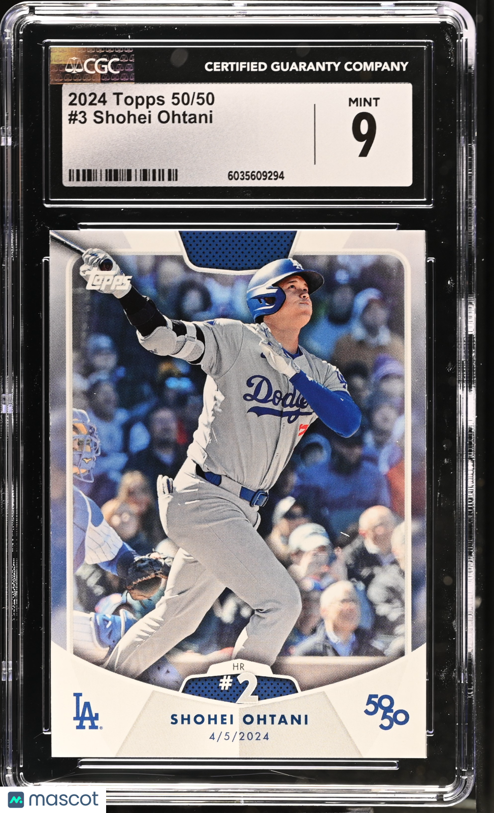 2024 Topps 50/50 Shohei Ohtani #3 CGC 9